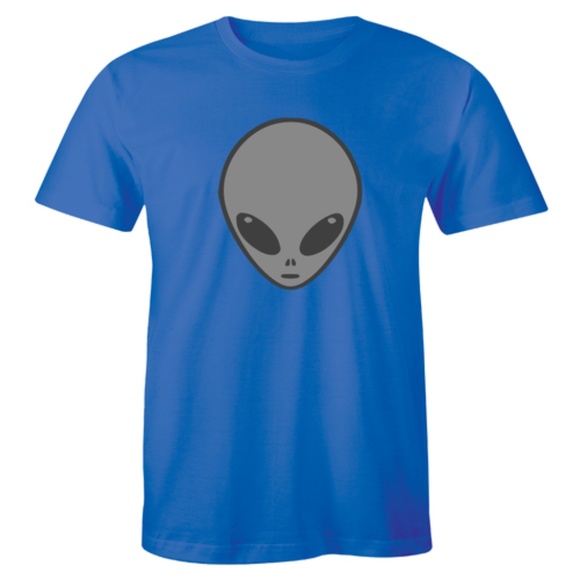 Alien Face Funny Sci Fi Space Horror Retro T-shirt - Picture 1 of 3